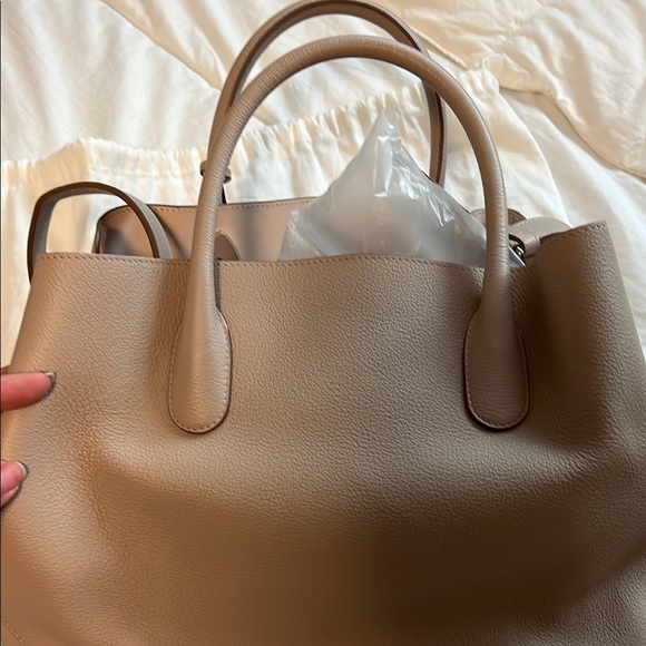 Dior Pink Leather Open Bar Tote Bag mauve color - Picture 2 of 4